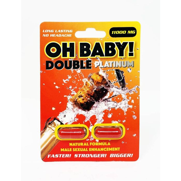 Oh Baby 11000mg Platinum Double Male Enhancement Red Pill - supplemynts.com