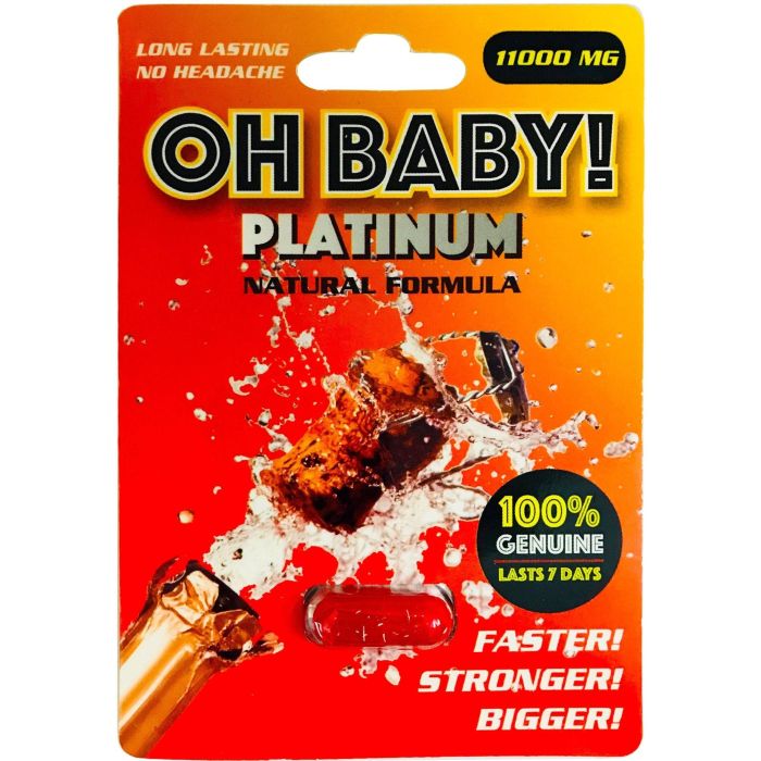 Oh Baby 11000 Platinum Male Enhancement Red Pill - supplemynts.com
