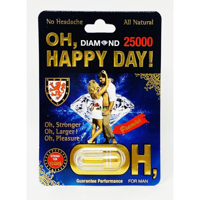 Oh Happy Day Diamond 25000 Male Enhancement Pill - supplemynts.com
