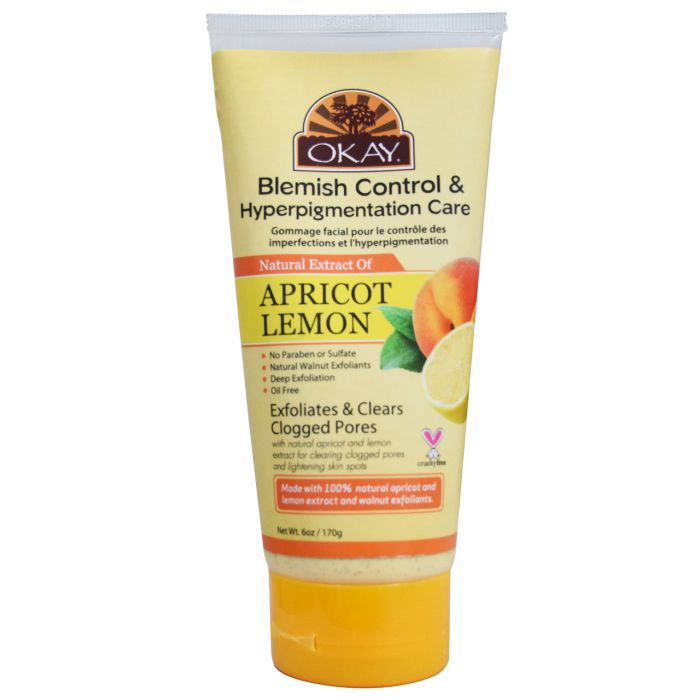 OKAY Apricot and Lemon Blemish & Hyperpigmentation Care 6oz / 170gr - supplemynts.com