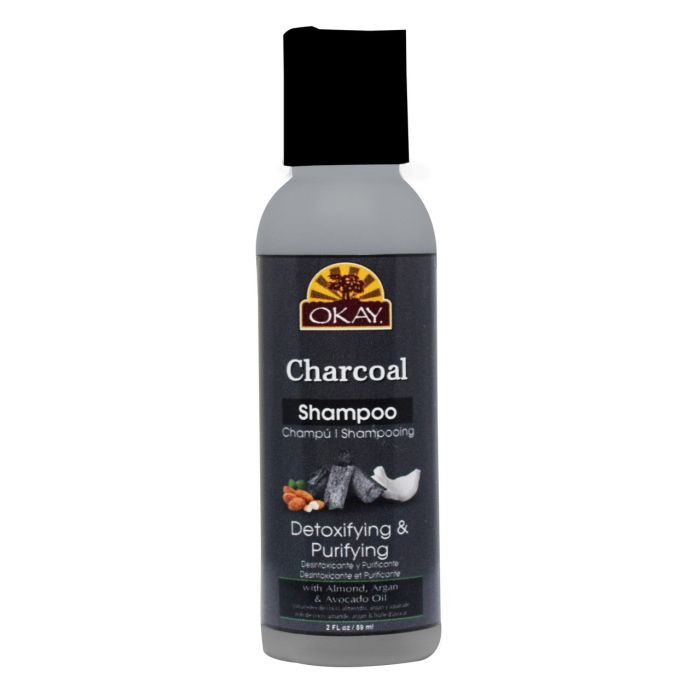 OKAY Charcoal Detoxifying & Purifying Shampoo 2oz / 59ml - supplemynts.com