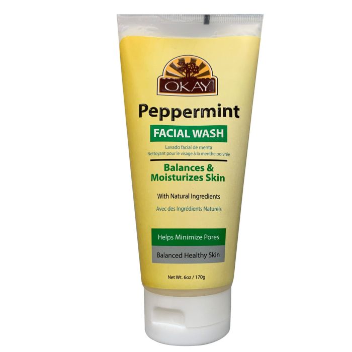 OKAY Facial Wash Peppermint 6 oz Balanced Skin - supplemynts.com