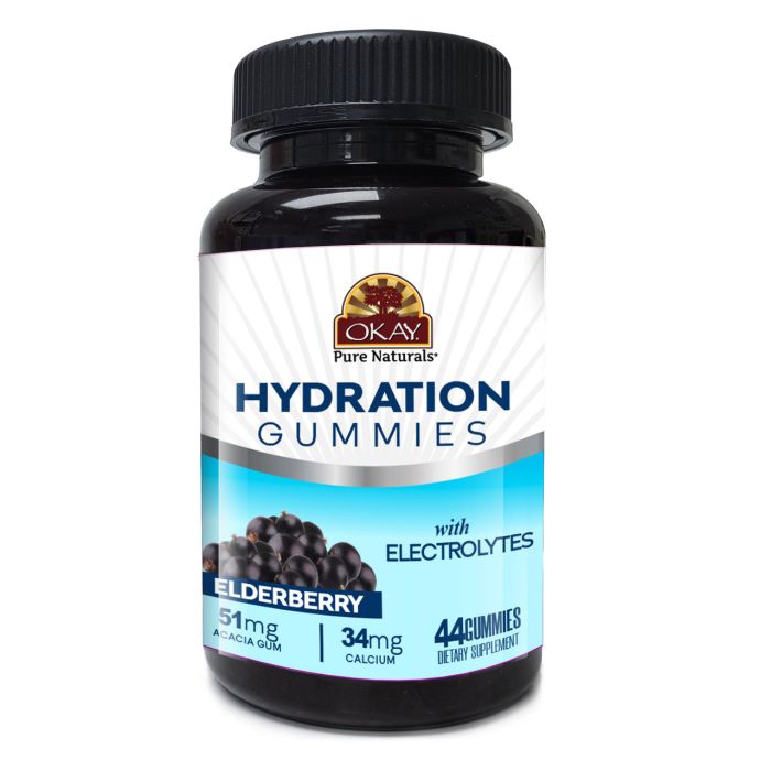 Okay Gummies Hydration 44 Count Elderberry Flavor Electrolytes - supplemynts.com