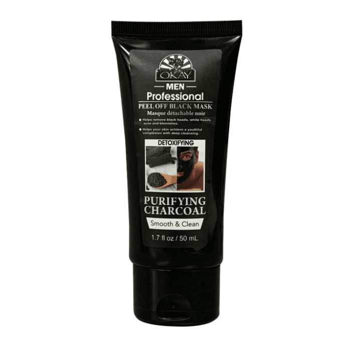 OKAY Men Purifying Charcoal Peel Off Mask 1.7oz / 50ml - supplemynts.com
