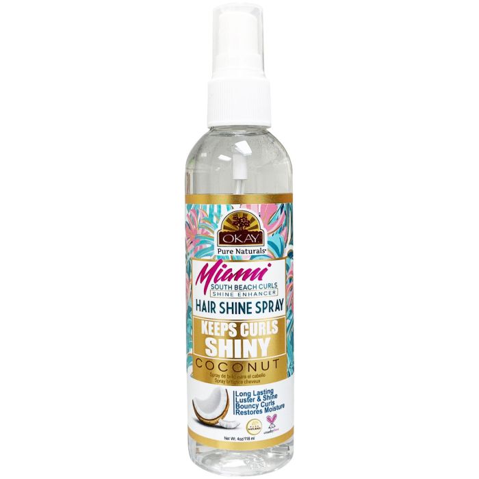 OKAY Miami South Beach Curls Enhancer Hair Shine Spray 4oz/118ml - supplemynts.com