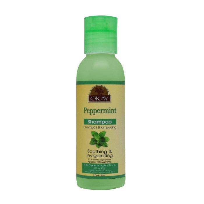 OKAY Peppermint Soothing & Invigorating Shampoo 2oz / 59ml - supplemynts.com