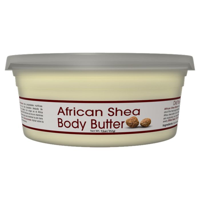 OKAY Pure Naturals African Shea Butter Jar White 7.5 oz - supplemynts.com