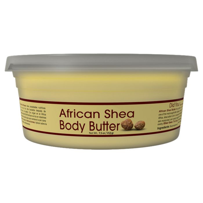 OKAY Pure Naturals African Shea Butter Jar Yellow 7.5oz - supplemynts.com