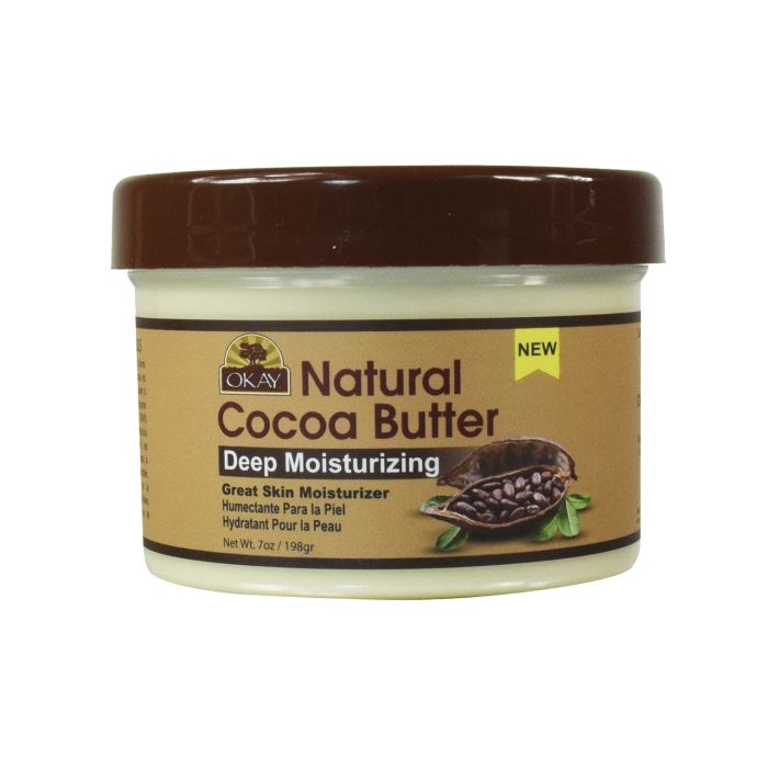 OKAY Pure Naturals All Natural Cocoa Butter Smooth 7oz / 198gr - supplemynts.com