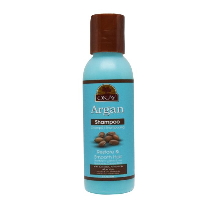 OKAY Pure Naturals Argan Oil Restorative Shampoo 2oz/59ml - supplemynts.com