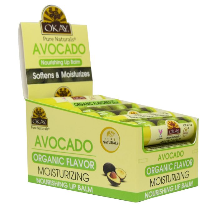 OKAY Pure Naturals Avocado Organic Flavored Lip Balm 0.15oz / 5.g - supplemynts.com