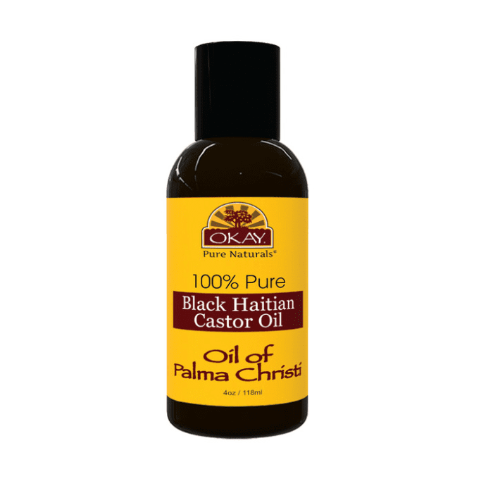 OKAY Pure Naturals Black Haitian Castor Oil 4oz / 118ml Palma Christi - supplemynts.com