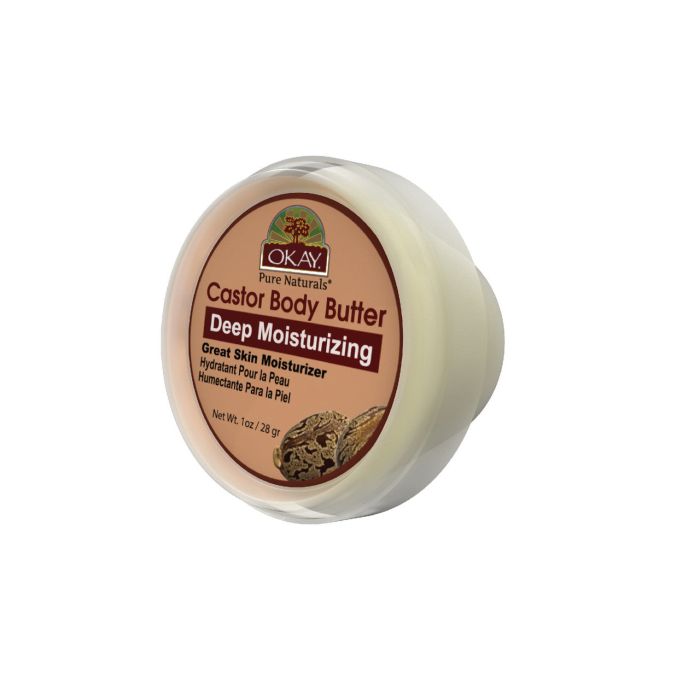 OKAY Pure Naturals Castor Butter Deep Moisturizing 1oz / 30gr - supplemynts.com