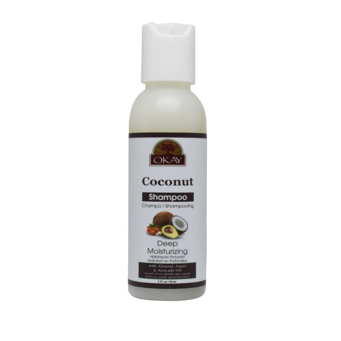 OKAY Pure Naturals Coconut Oil Deep Moisturizing Shampoo 2oz/59ml - supplemynts.com