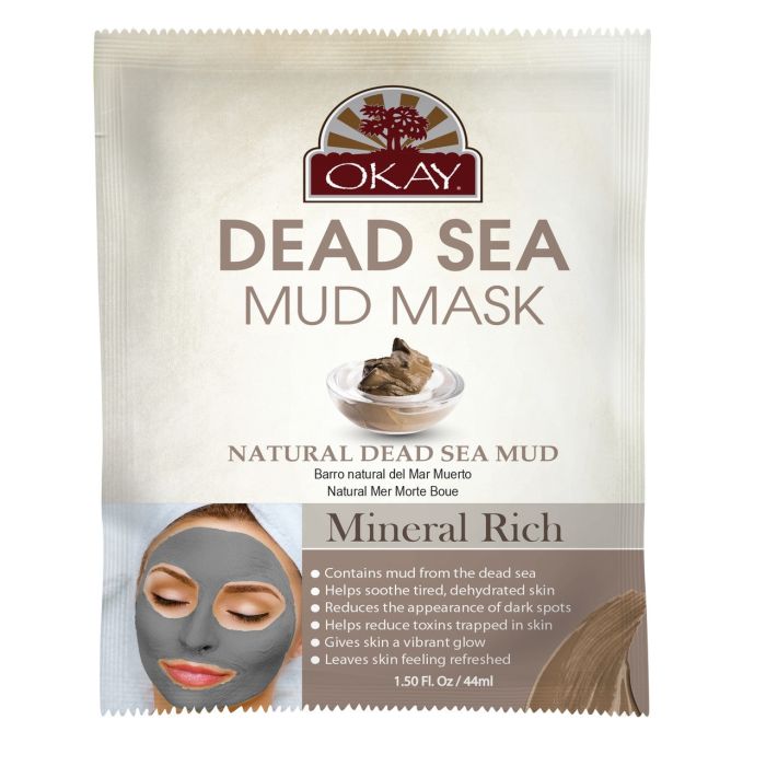 OKAY Pure Naturals Dead Sea Mud Mask Mineral Rich Mud 1.5oz / 44ml - supplemynts.com