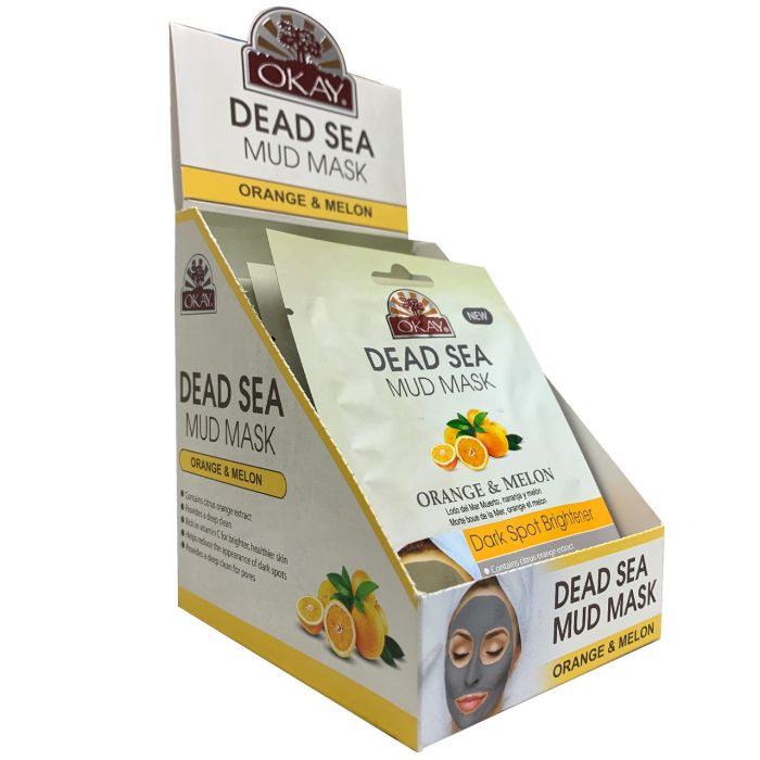 OKAY Pure Naturals Dead Sea Mud Mask Orange & Melon 1.5oz / 44ml - supplemynts.com