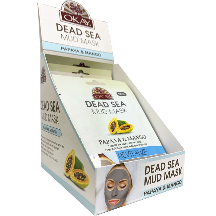 OKAY Pure Naturals Dead Sea Mud Mask Papaya & Mango 1.5oz / 44ml - supplemynts.com