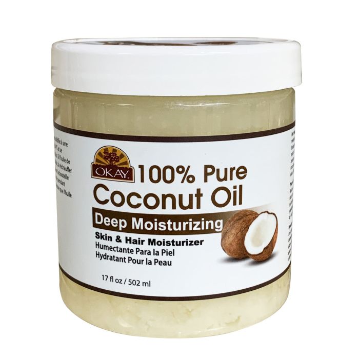 OKAY Pure Naturals Deep Moisturizing Coconut Oil Hair & Skin 17oz - supplemynts.com
