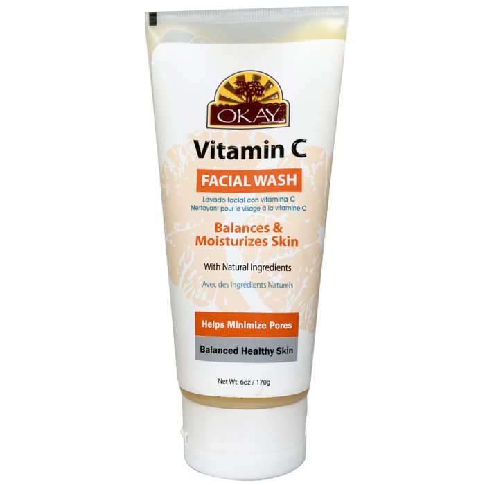 OKAY Pure Naturals Facial Wash Vitamin C 6oz Balanced Skin - supplemynts.com