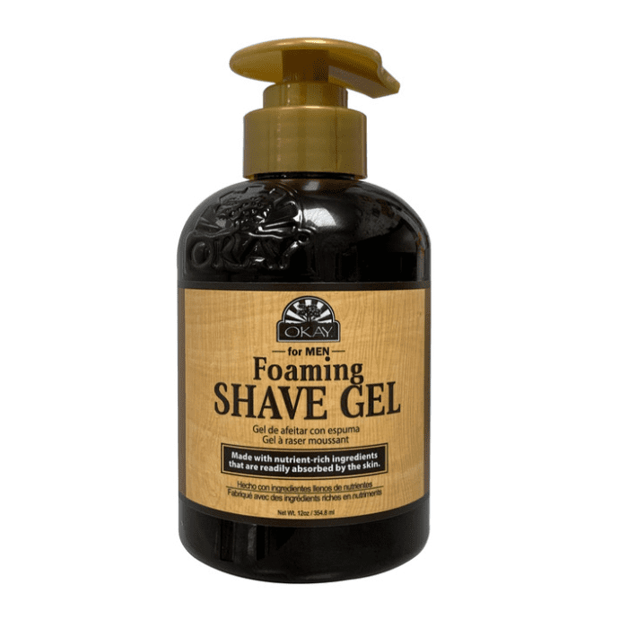 OKAY Pure Naturals For Men Foaming Shave Gel 12oz - supplemynts.com