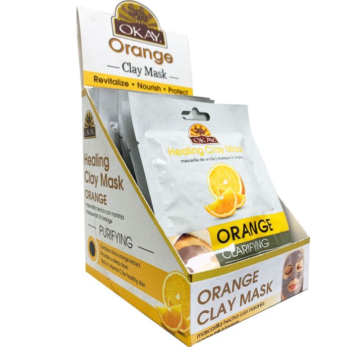 OKAY Pure Naturals Healing Clay Mask Orange 1.5oz / 44ml - supplemynts.com