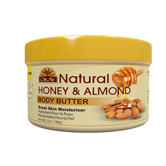 OKAY Pure Naturals Honey Almond Butter Smooth Moisturizer 7oz / 198gr - supplemynts.com