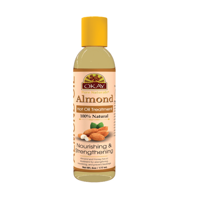 OKAY Pure Naturals Hot Oil Treatment Almond 6oz / 177ml - supplemynts.com