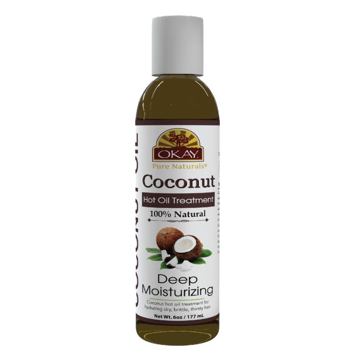OKAY Pure Naturals Hot Oil Treatment Coconut Oil 6oz / 117ml - supplemynts.com