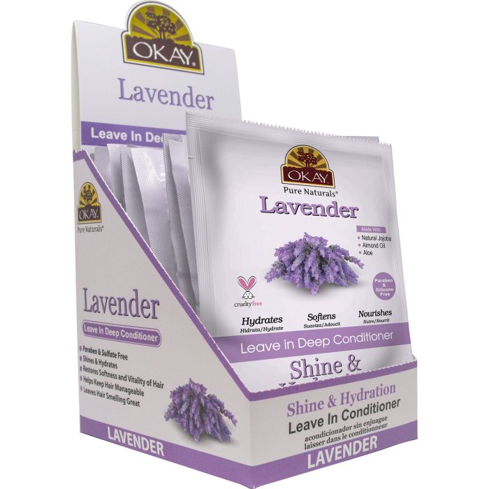 OKAY Pure Naturals Lavender Leave In Conditioner 1.5oz / 44ml - supplemynts.com