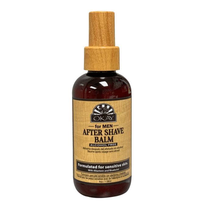 OKAY Pure Naturals Men After Shave Balm Alcohol Free 4oz - supplemynts.com