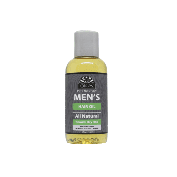 OKAY Pure Naturals Men All Natural Hair Oil 4oz - supplemynts.com
