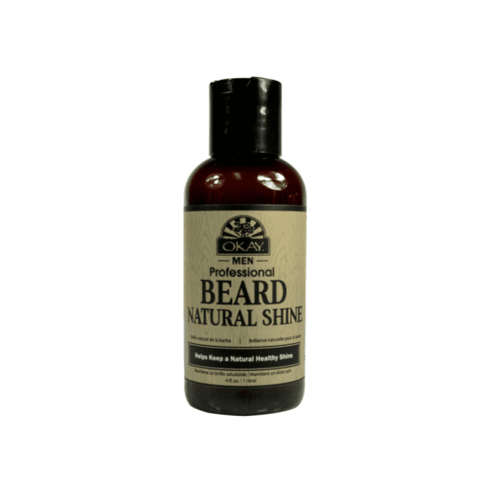 OKAY Pure Naturals Men Beard Natural Shine 4oz / 118ml - supplemynts.com