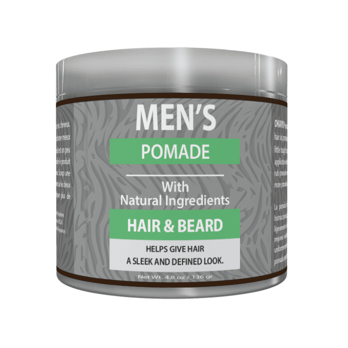 OKAY Pure Naturals Men Natural Hair & Beard Gel Pomade 4.8oz - supplemynts.com