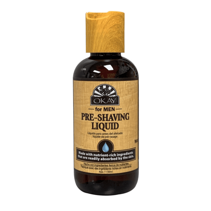OKAY Pure Naturals Men Pre Shave Liquid 4oz - supplemynts.com
