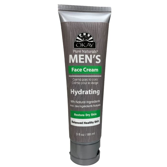 OKAY Pure Naturals Men's Hydrating Face Cream 3 oz - supplemynts.com
