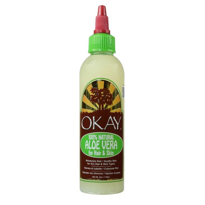 OKAY Pure Naturals Natural Aloe Vera Oil 4oz / 118ml - supplemynts.com