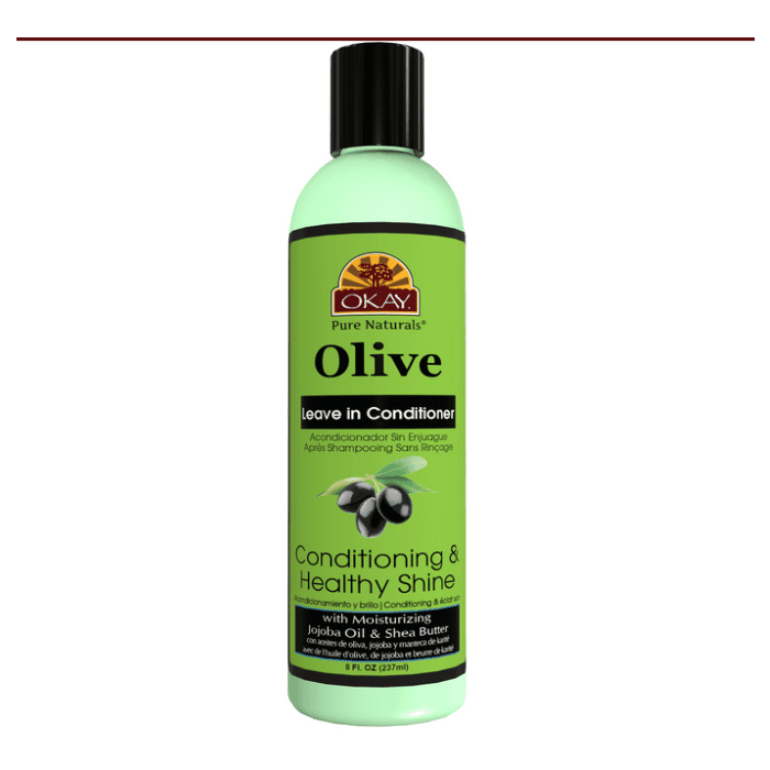 OKAY Pure Naturals Olive Oil Leave In Conditioner 8oz / 237ml - supplemynts.com
