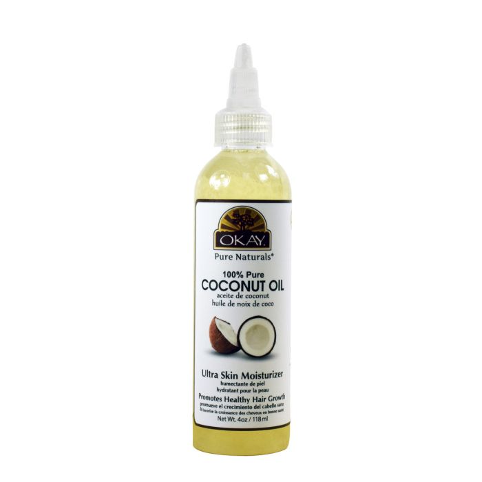 OKAY Pure Naturals Pure Coconut Oil Hair & Skin 4oz / 125ml - supplemynts.com