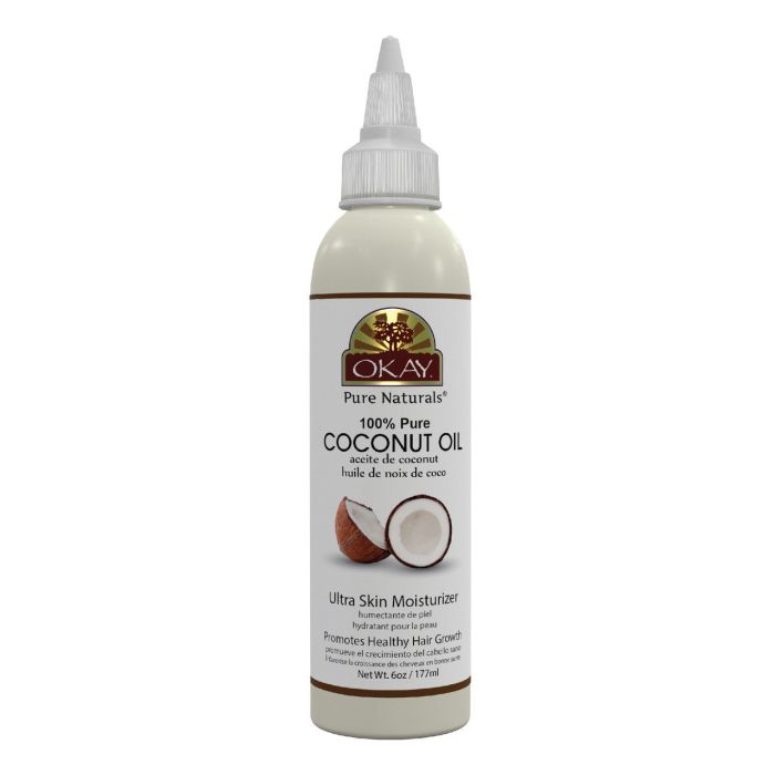 OKAY Pure Naturals Pure Coconut Oil Hair & Skin 6oz / 177ml - supplemynts.com