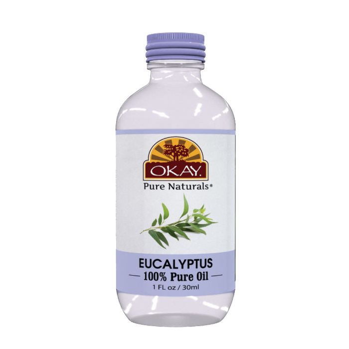 OKAY Pure Naturals Pure Eucalyptus Essential Oil 1oz / 30ml - supplemynts.com