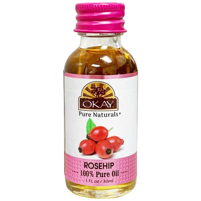 OKAY Pure Naturals Rose Hip Pure Oil 1oz / 30ml - supplemynts.com
