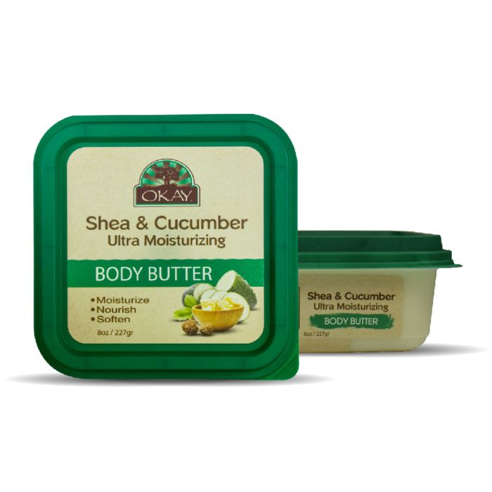 OKAY Pure Naturals Shea Cucumber Ultra Moisturizing Body Butter 7oz - supplemynts.com