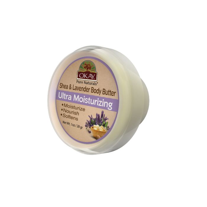 OKAY Pure Naturals Shea Lavender Body Butter Moisturizing 1oz / 30gr - supplemynts.com