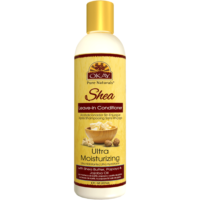 OKAY Pure Naturals Shea Leave In Conditioner 8oz / 237ml - supplemynts.com