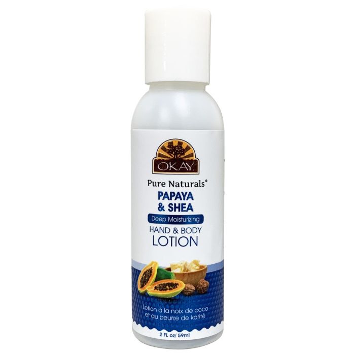 OKAY Pure Naturals Shea & Papaya Body Hand Lotion - supplemynts.com