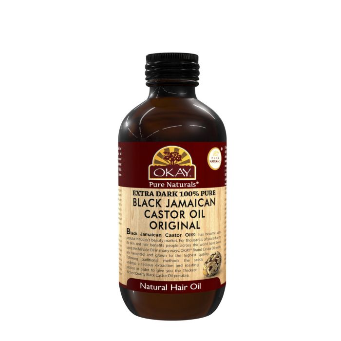 OKAY Pure Naturals Xtra Dark Black Jamaican Castor Oil 4oz / 118ml - supplemynts.com