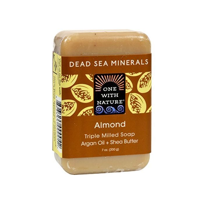 One With Nature Almond Soap Bar Dead Sea Minerals 7 Oz Argan Oil - supplemynts.com