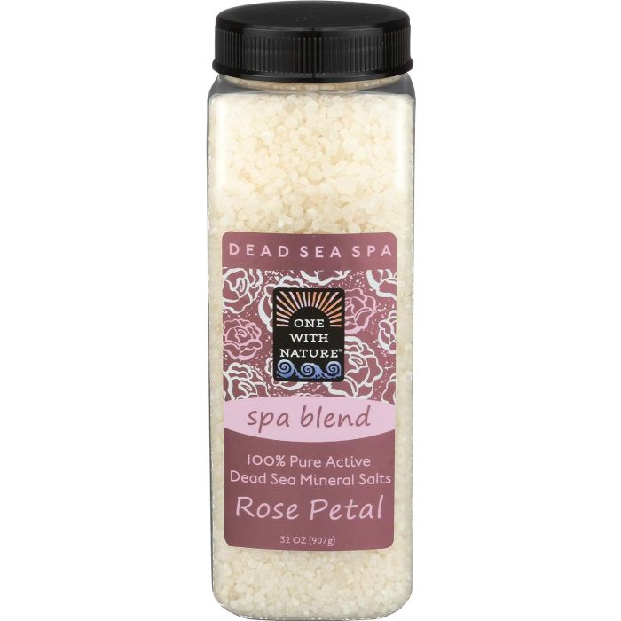 One With Nature Pure Dead Sea Mineral Bath Salts 32 Oz Essential Oils - supplemynts.com