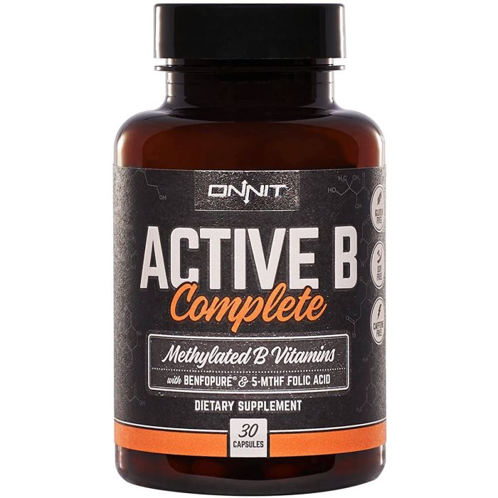 Onnit Active B Complete 30 Caps Supplement Benfopure 5 Mthf Folic Acid - supplemynts.com