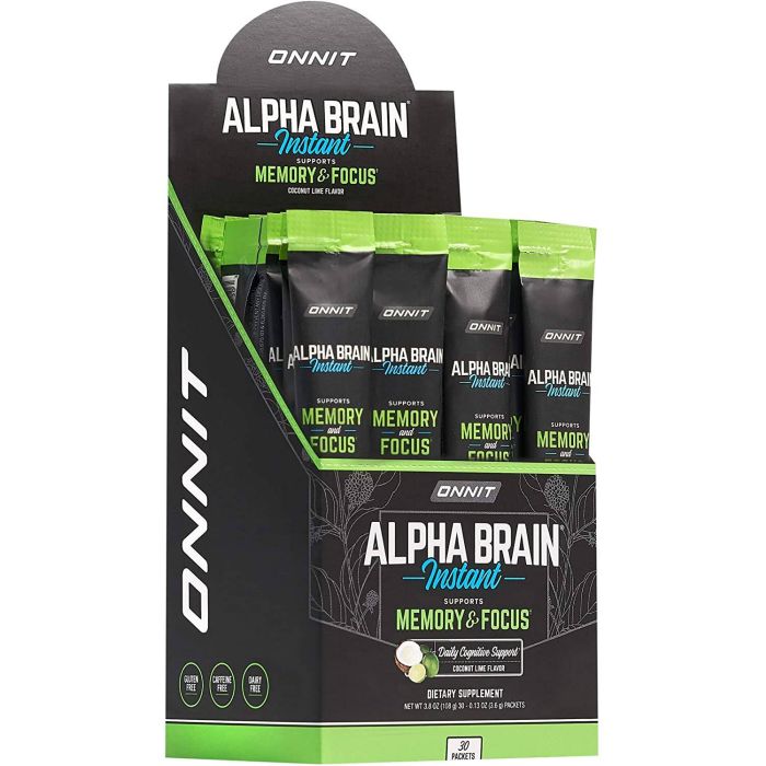 Onnit Alpha Brain Instant Memory Focus Support 30 Flavored Packets - supplemynts.com
